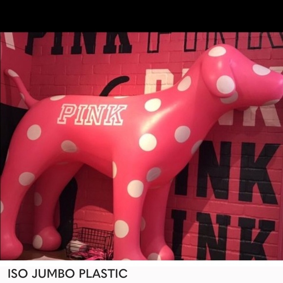 Major ISO: Pink Victoria’s Secret plastic store display pup- xlarge in size - Picture 2 of 3